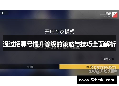 通过招募号提升等级的策略与技巧全面解析